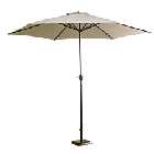 2.7m Large Garden Parasol with Metal Frame (base not included) - Grey