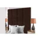 Stafford Chenille 4Ft Small Double Headboard Brown