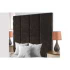 Stafford Chenille 4Ft Small Double Headboard Charcoal