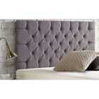 Chesterfield Chenille 6Ft Super King Headboard Charcoal
