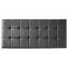 21 Cube Plush Velvet 5Ft Kingsize Headboard Grey