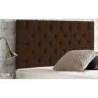 Chesterfield Chenille 6Ft Super King Headboard Brown