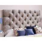 Chesterfield Crushed Velvet 4Ft Small Double Headboard Champagne
