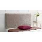 Victoria Plain Crushed Velvet 4Ft Small Double Headboard Champagne