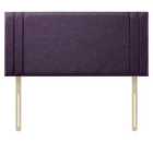 Rio Turin Linen 5Ft Kingsize Headboard Purple