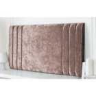 Rio Crushed Velvet 4Ft Small Double Headboard Champagne