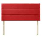 Eton Chenille 4Ft Small Double Headboard Red