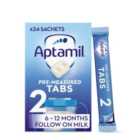 Aptamil Pre-Measured Tabs 2 Follow On Milk 6-12 Months 24 Sachets 576g