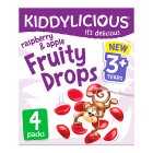 Kiddylicious Fruity Drops Raspberry, 4x16g