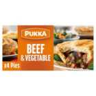 Pukka 4 Beef & Vegetable Pies 726g