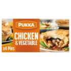 Pukka 4 Chicken & Vegetable Pies 726g