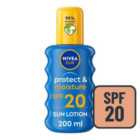 NIVEA SUN Protect & Moisture SPF 20 Sun Lotion Spray 200ml