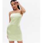 Petite Light Green Strappy Bodycon Mini Slip Dress