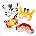 Kids' Dressing Up Animal Face Masks 4 per pack