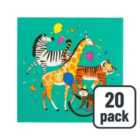 Animal Party Paper Napkins 20 per pack
