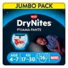 DryNites 4-7 yrs Boys Pyjama Pants Jumbo Pack 16 per pack