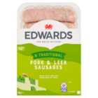 Edwards 6 Pork & Leek Sausages 400g