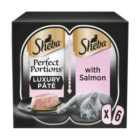 Sheba Perfect Portions Adult Wet Cat Food Trays Salmon in Pate 6 x 37.5g