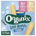 Organix Little Ruskits Vanilla, 10x6g