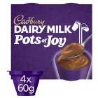 Cadbury Dairy Milk Pots of Joy Chocolate Dessert 4 x 60g