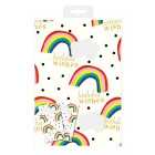 Caroline Gardner Rainbow Gift Wrap Sheets & Tags 2 per pack