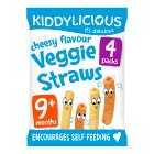 Kiddylicious Cheesy Veggie Straws, 4s