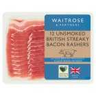 Waitrose Made Without Nitrite Streaky Bacon, 250g