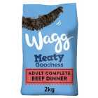 Wagg Meaty Goodness Complete Rich in Beef & Veg Dry Adult Dog Food 2kg