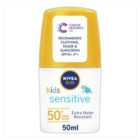 NIVEA SUN Kids Sensitive Protect SPF 50+ Sun Lotion Roll On 50ml