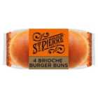 St Pierre Brioche Burger Buns 4 per pack