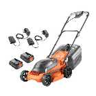 Flymo EasiStore 340R 36V 34cm Rotary Lawnmower with 2Ah battery