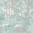 Wilko Easy Tranquil Woodland Green Wallpaper