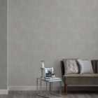 Wilko Easy Elegant Leaf Silver Wallpaper