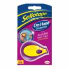 Sellotape On-Hand Tape Dispenser with Invisible Matt Tape Roll 18mm x 15m