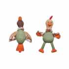 Single Wilko Natural Looking Bird Dog Toy in Assorted styles
