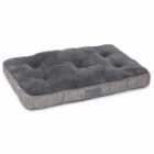 House Of Paws Grey Hessian Boxed Duvet Dog Bed Sml
