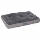 House Of Paws Grey Hessian Boxed Duvet Dog Bed Lrg