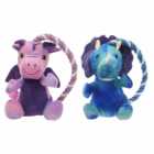 Single wilko Dragon Rope Toy in Assorted styles  