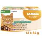 IAMS Delights Land and Sea Collection in Jelly Cat Food 12 x 85g