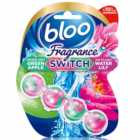Bloo Fragrance Switch Floral Apple and Water Lily Toilet Rim Block 50g