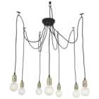 Home123 Industrial Cluster Vintage Style Ceiling Light
