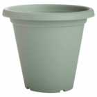 Clever Pots Sage Green Plastic Round Plant Pot 19/20cm