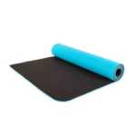 Just Be Tpe 5Mm Yoga Mat - Blue & Black