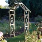 Rowlinson 5 x 1.5ft Rustic Arch with Trellis Sides