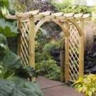 Forest Garden 7.8 x 4.5ft Large Ultima Pergola Arch with Trellis Sides