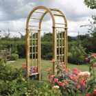 Rowlinson 4 x 2.1ft Round Top Arch with Trellis Sides