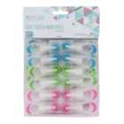 Jvl Prism Soft Touch Mini Pegs, Pack Of 20