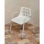 Nrs Healthcare Height Adjustable Shower Chair - White