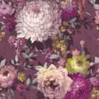 Belgravia Decor Sample Azzurra Floral Mulberry Wallpaper