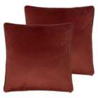 Evans Lichfield Opulence Twin Pack Polyester Filled Cushions Sunset